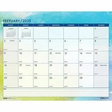 House of Doolittle Cosmos Monthly Wall Calendar 12’’ x 15’’ Jan–Dec 2025 Spiral Bound Multi-Color Julian Dates Layout