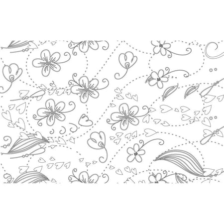 House of Doolittle Doodle Notes Spiral Notebook - 111 Pages - Bound - 7’’ x 9’’ Sheet Size - Black & White Flower Cover