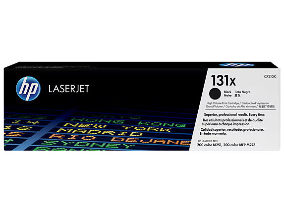 HP 131X (CF210X) Original Laser Toner Cartridge - Single Pack - Black - 1 Each