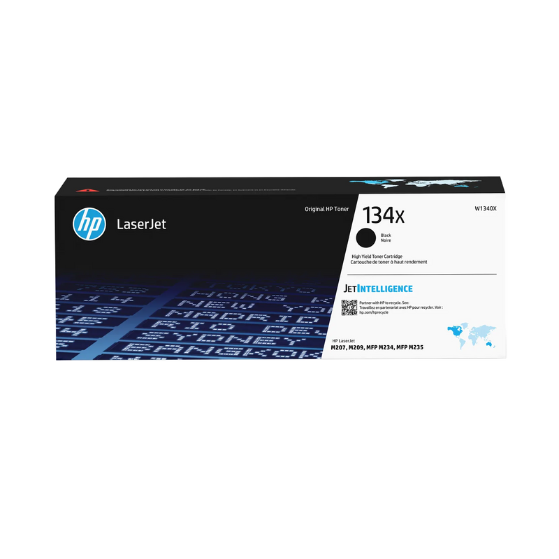 HP 134X Original High Yield Laser Toner Cartridge - Black - 1 Each - 2400 Pages