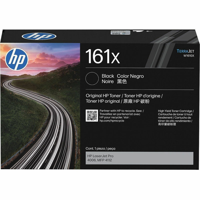 HP 161X Original High Yield Laser Toner Cartridge - Black - 1 Each - 2000