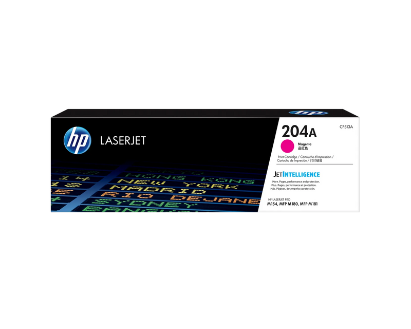 HP 204A (CF513A) Original Standard Yield Laser Toner Cartridge - Magenta - 1 Each