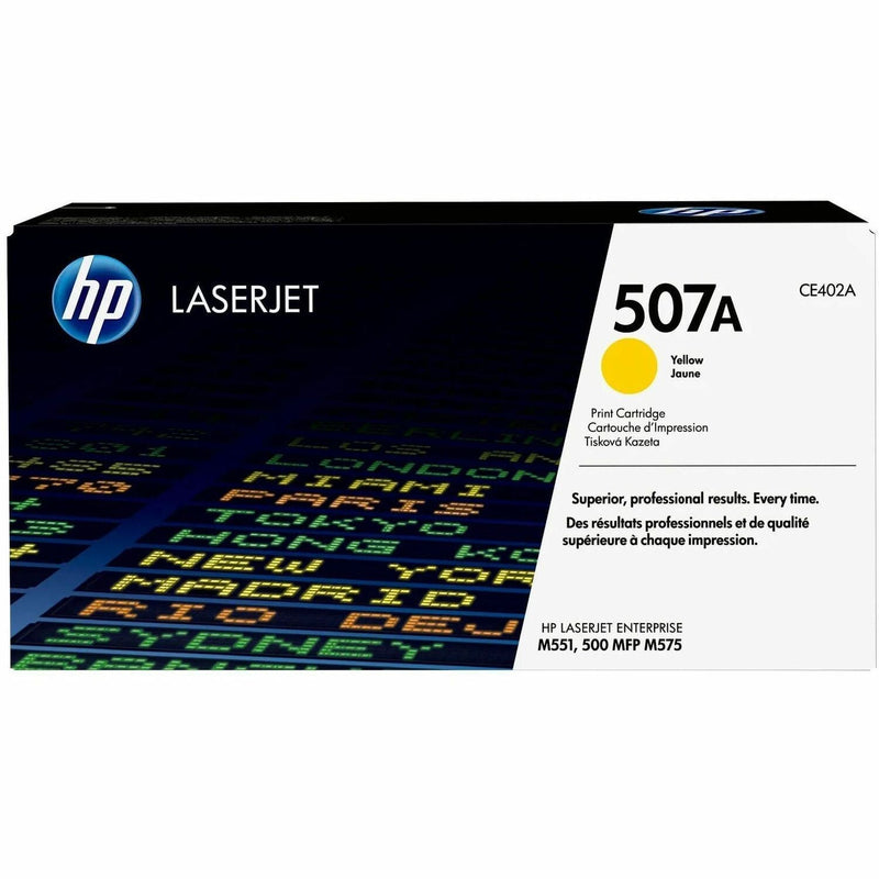 HP 507A Original Laser Toner Cartridge - Single Pack - Yellow - 1 Each - 1500