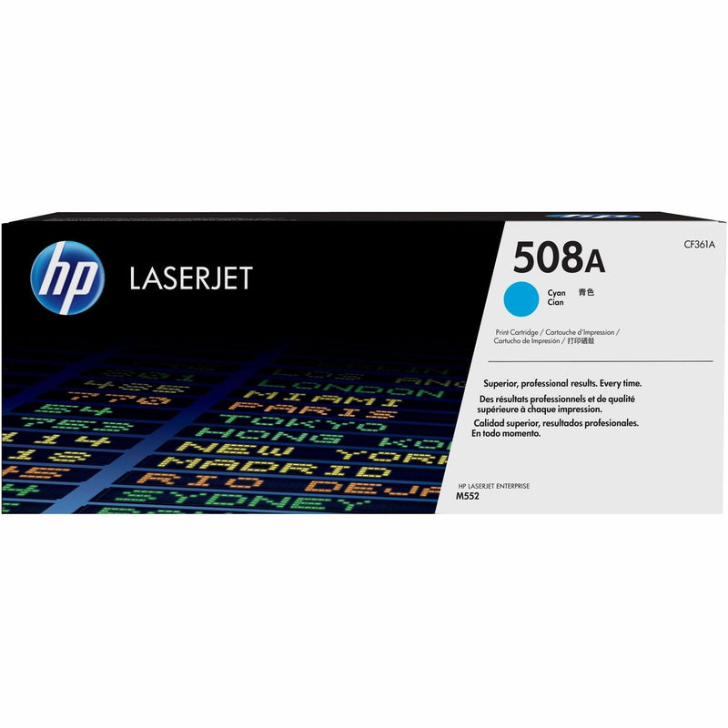 HP 508A (CF361A) Original Laser Toner Cartridge - Single Pack - Cyan - 1 Each - 1500