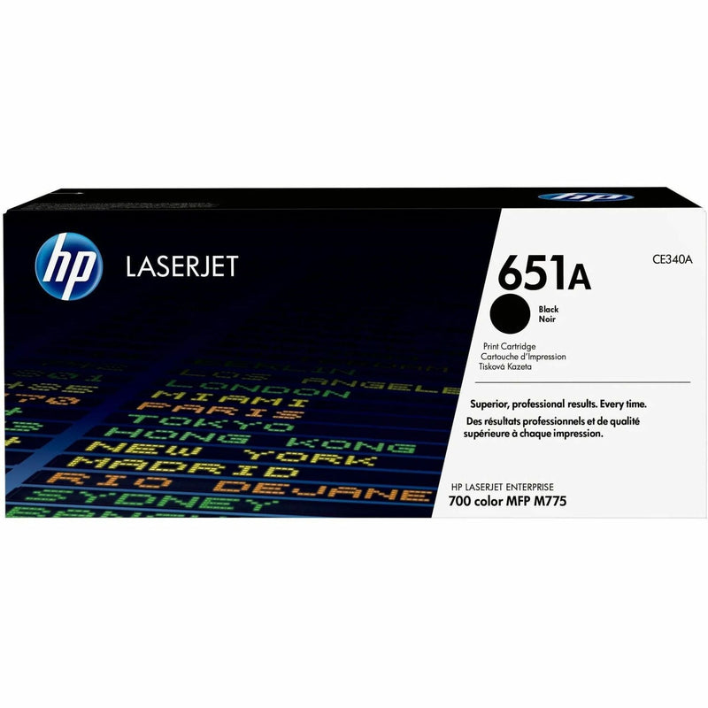 HP 651A (CE340A) Original Laser Toner Cartridge - Single Pack - Black - 1 Each - 2000