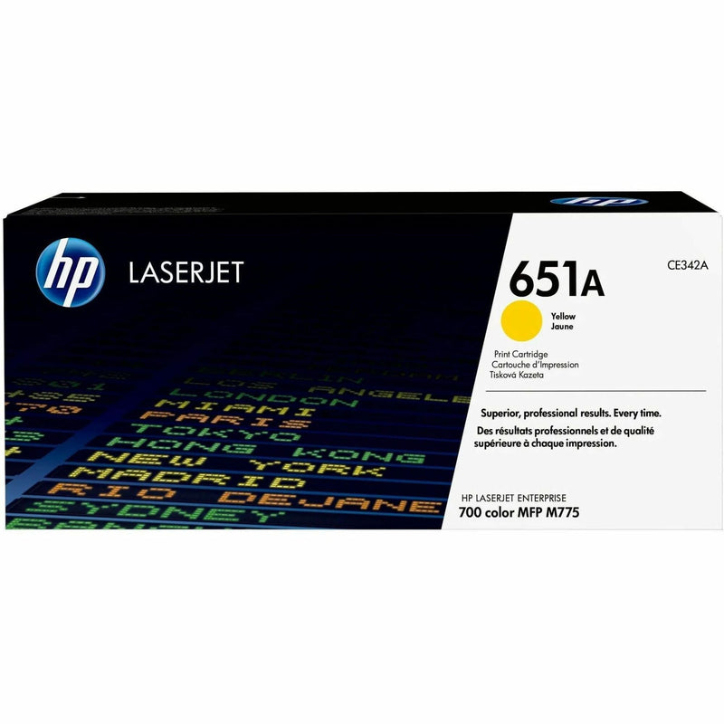 HP 651A (CE342A) Original Standard Yield Laser Toner Cartridge - Single Pack - Yellow - 1 Each - 2000