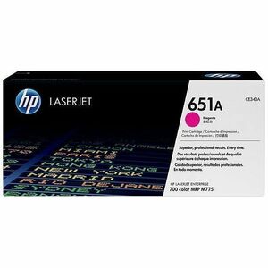 HP 651A (CE343A) Original Laser Toner Cartridge - Single Pack - Magenta - 1 Each - Large