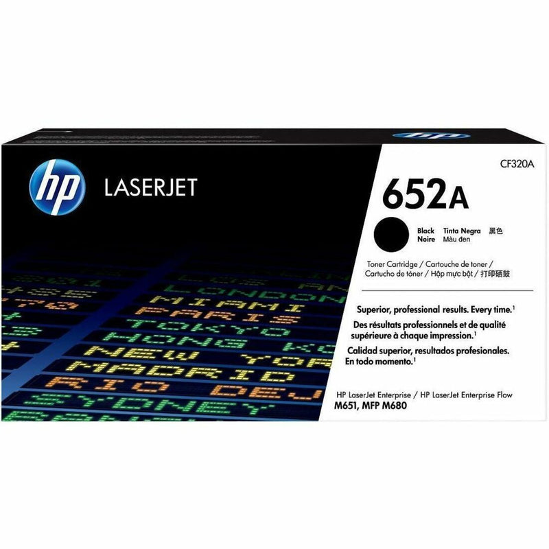 HP 652A (CF320A) Original Laser Toner Cartridge - Single Pack - Black - 1 Each - 1100