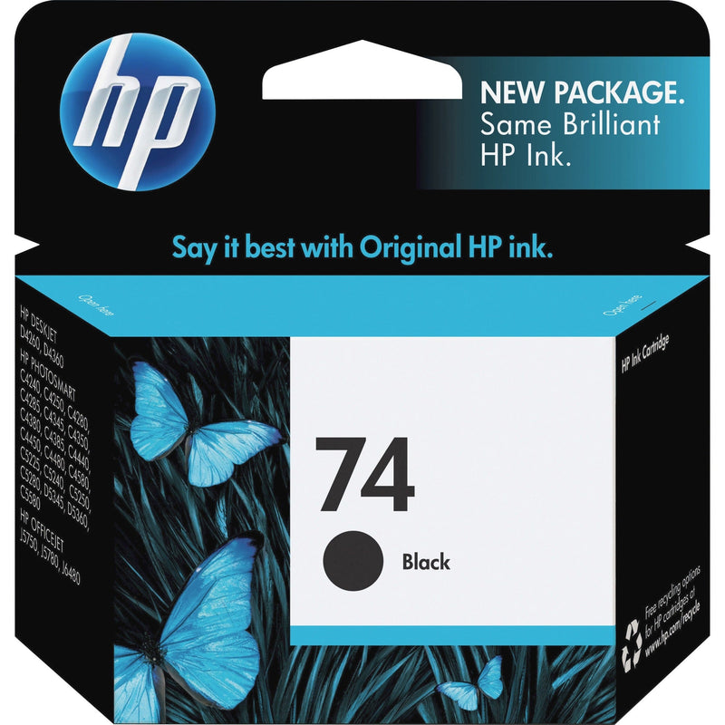 HP 74 (CB335WN) Original Inkjet Ink Cartridge - Black - 1 Each - 2000