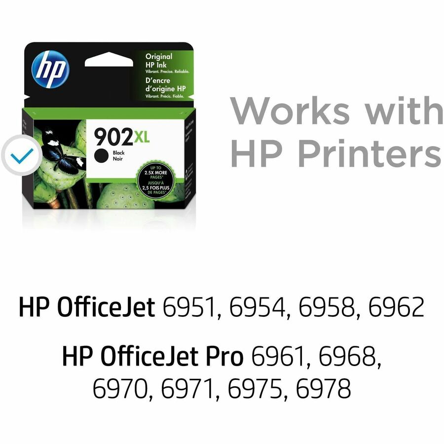 HP 902XL Original High Yield Inkjet Ink Cartridge - Black - 1 Each - Alternate-Image6