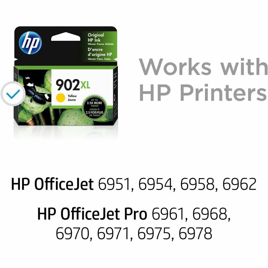 HP 902XL Original High Yield Inkjet Ink Cartridge - Yellow - 1 Each - Alternate-Image1