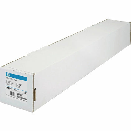 HP Coated Paper: 90 Brightness 90% Opacity A0 36’’ x 150 ft 24 lb - Matte White - Wide Format Paper