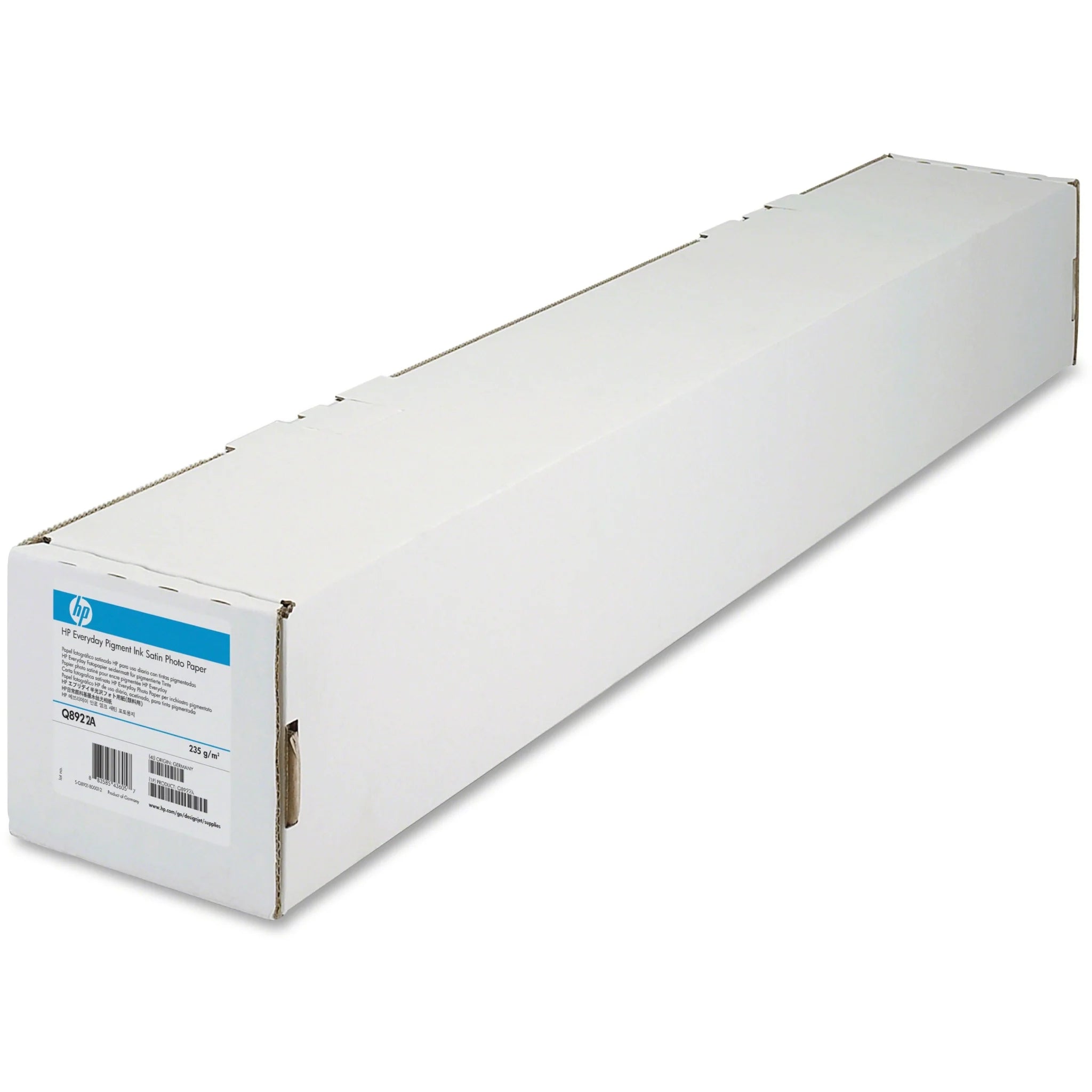HP Everyday Pigment Ink Photo Paper: 42’’ x 100 ft - Satin Finish - White - Paper