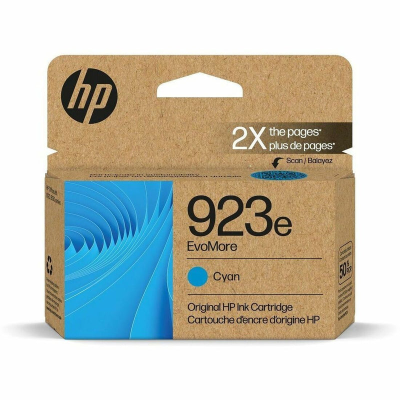 HP EvoMore 923E Original Inkjet Ink Cartridge - Cyan - 1 Each - 1100