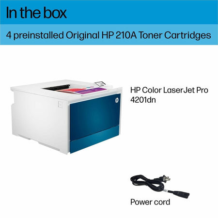 HP LaserJet Pro 4200 4201dn Desktop Wired Laser Printer - Color - Alternate-Image3