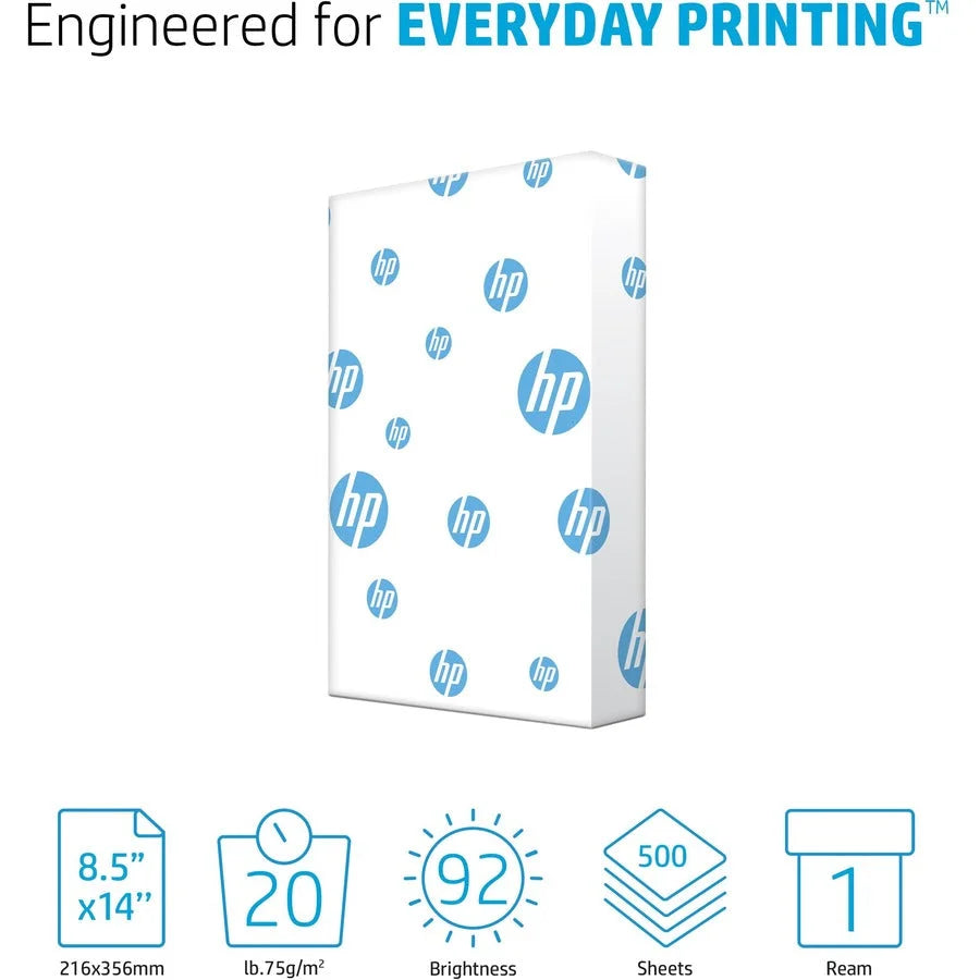 HP Office20 Legal Paper - 92 Brightness 20lb - 500 Sheets - Copy & Printer