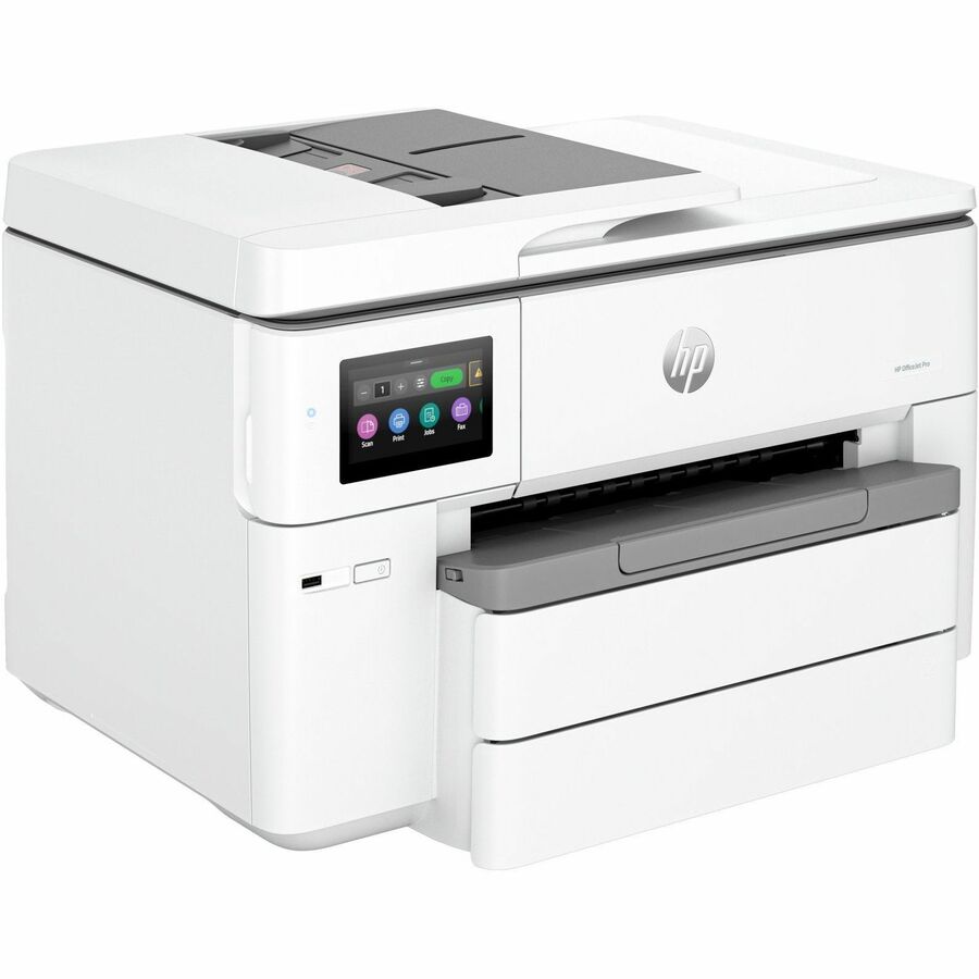 HP Officejet Pro 9730e Wired & Wireless Inkjet Multifunction Printer - Color - Right
