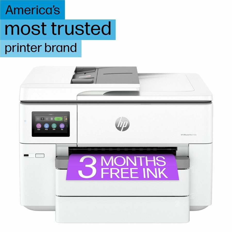 HP Officejet Pro 9730e Wired & Wireless Inkjet Multifunction Printer - Color - Alternate-Image7