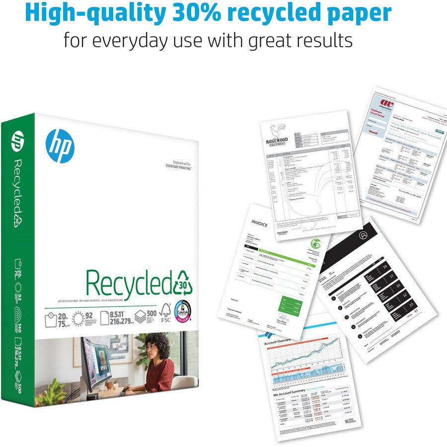 HP Papers Recycled30 Paper - White - Alternate-Image2