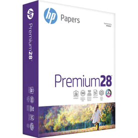 HP Premium28 Laser Paper: Bright White 100 Brightness 28 lb - 500 Sheets - Copy & Printer Paper