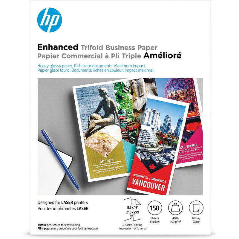 HP Trifold Brochure Paper - White - 2000