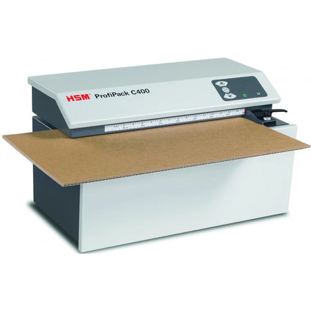 HSM ProfiPack C400 Cardboard Shredder - 16.34’’ Throat - Gray - Mailroom Equipment & Supplies