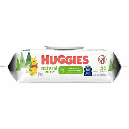 Huggies Natural Care Sensitive Baby Wipes - Rear