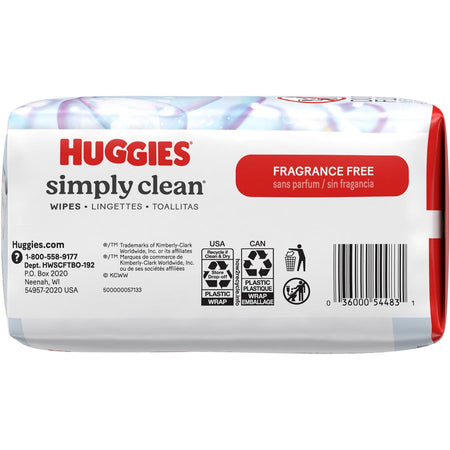 Huggies Simply Clean Wipes - Bottom