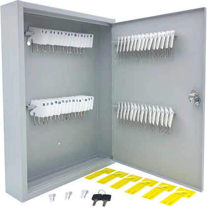 Huron Heavy-duty Key Cabinet: Keyhole Slot Durable Steel - Boxes & Storage