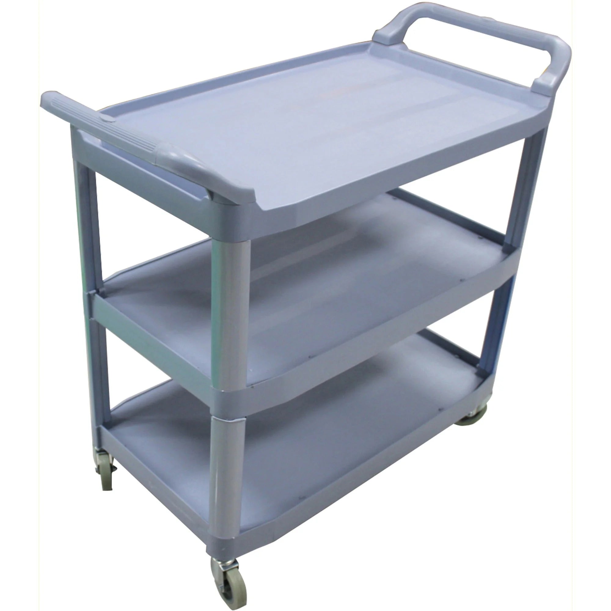Impact 3-Shelf Bussing Cart: 200 lb Load Capacity 40’’x20’’x38’’ Gray - Carts