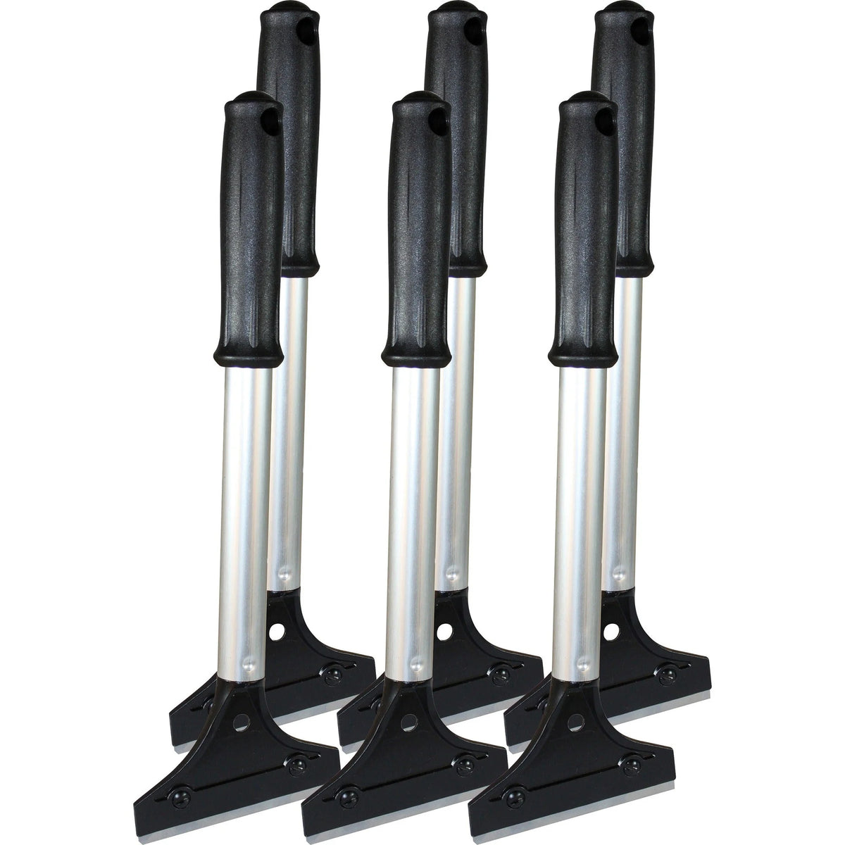 Impact Long Handled Scraper: 4’’ Steel Blade Comfort Grip - 6/Carton - Utility Knives & Cutters