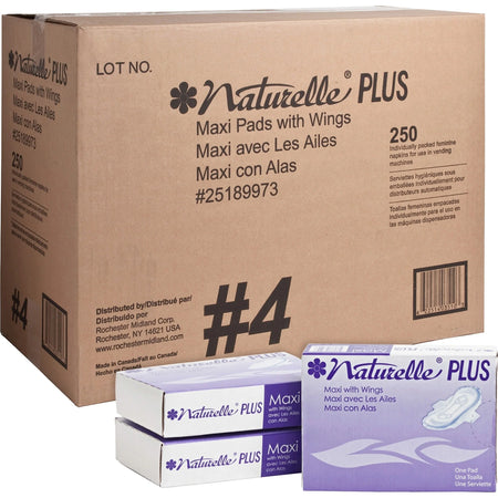 Impact Naturelle Plus Sanitary Napkins - Individually Wrapped Anti-leak Highly Absorbent - Personal Hygiene Supplies