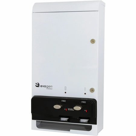 Impact Products Dual Vendor Hygiene Dispenser - 29.3’’ Height x 14.2’’ Width 6.9’’ Depth - White - Metal Steel - 1 Each