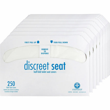 Impact Toilet Seat Covers: Half-fold White Paper 250/Pack 20 Carton - Covers