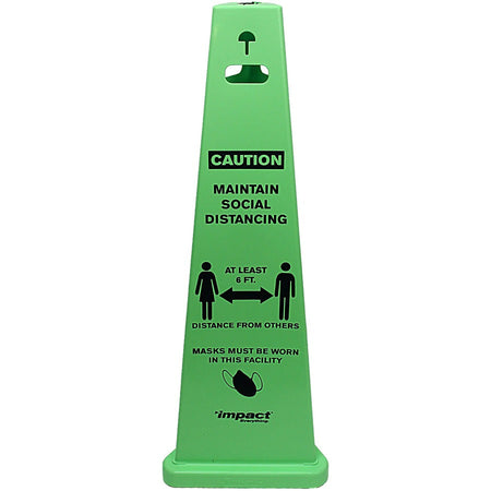 Impact TriVu Social Distancing 3 Sided Safety Cone - Alternate-Image1