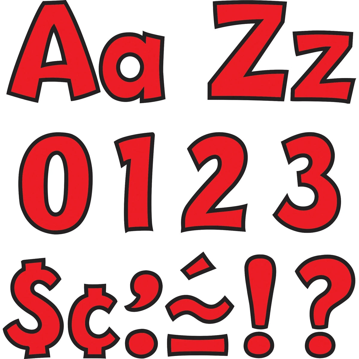 Information in Trend 4’’ Ready Letter Combo Pack - Playful Pin-up Style - 216 Pieces - Letters & Numbers