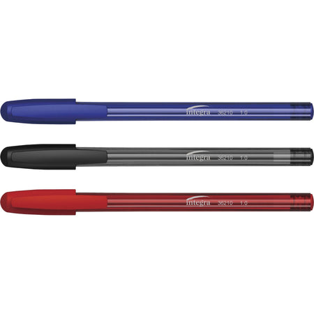 Integra 1.0mm Tip Ink Pen: Medium Point Liquid Pens Assorted Barrel - 60/Pack