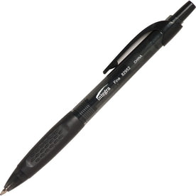 Integra 82952 Retractable Ballpoint Pens: Fine Point Black Ink - 1 Dozen - Pens