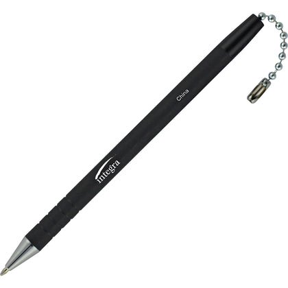Integra Antimicrobial Counter Pen: Black Ink Rubber Barrel - Pens
