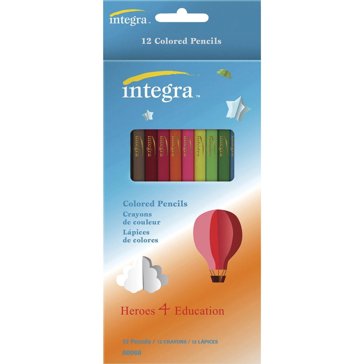 Integra Colored Pencil Set - 12 Vibrant Colors - Specialty Marking & Pencils
