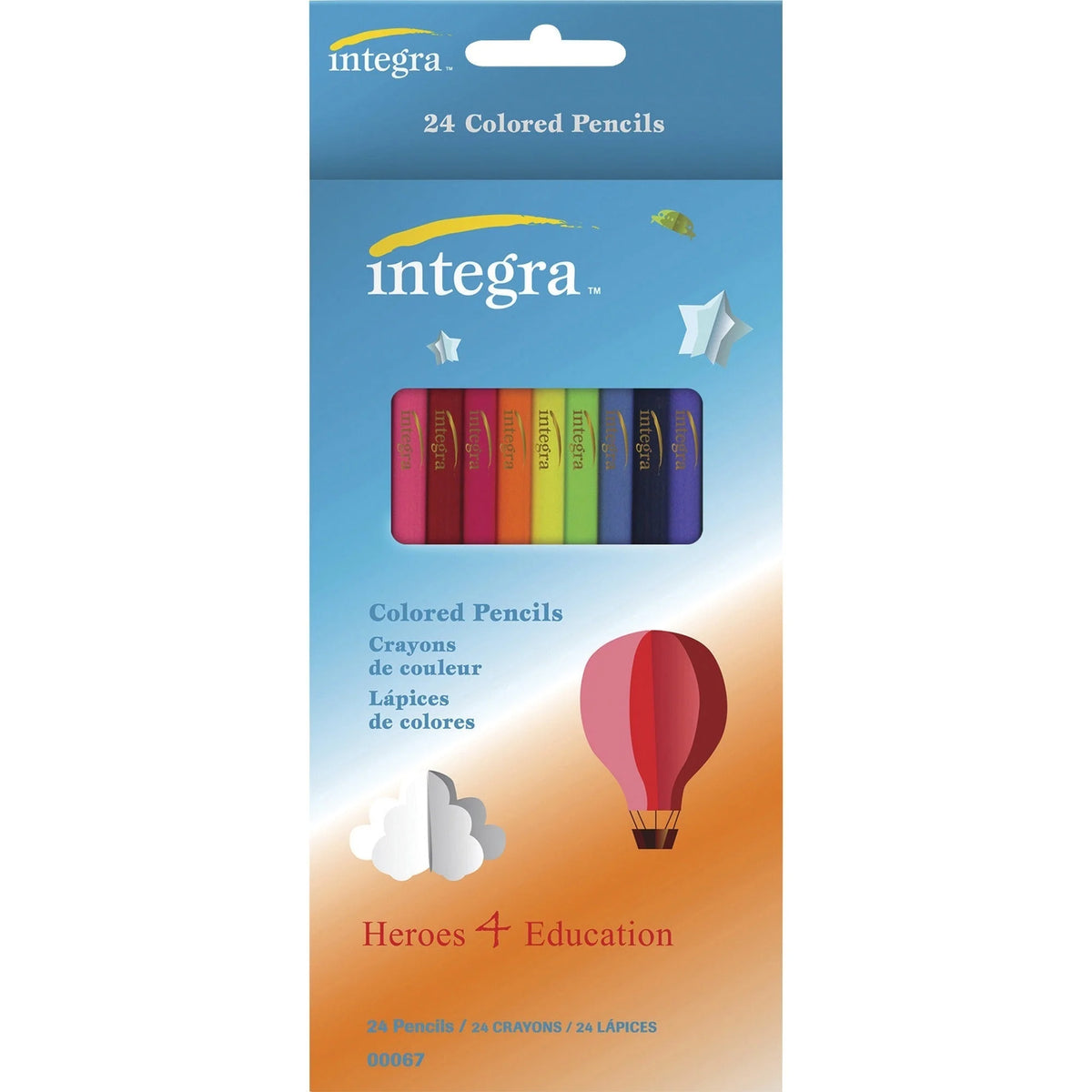 Integra Colored Pencil Set - 24 Vibrant Colors - Specialty Marking & Pencils