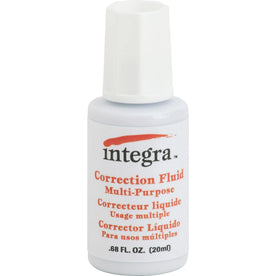 Integra Correction Fluid: Brush Applicator 22mL White - Supplies
