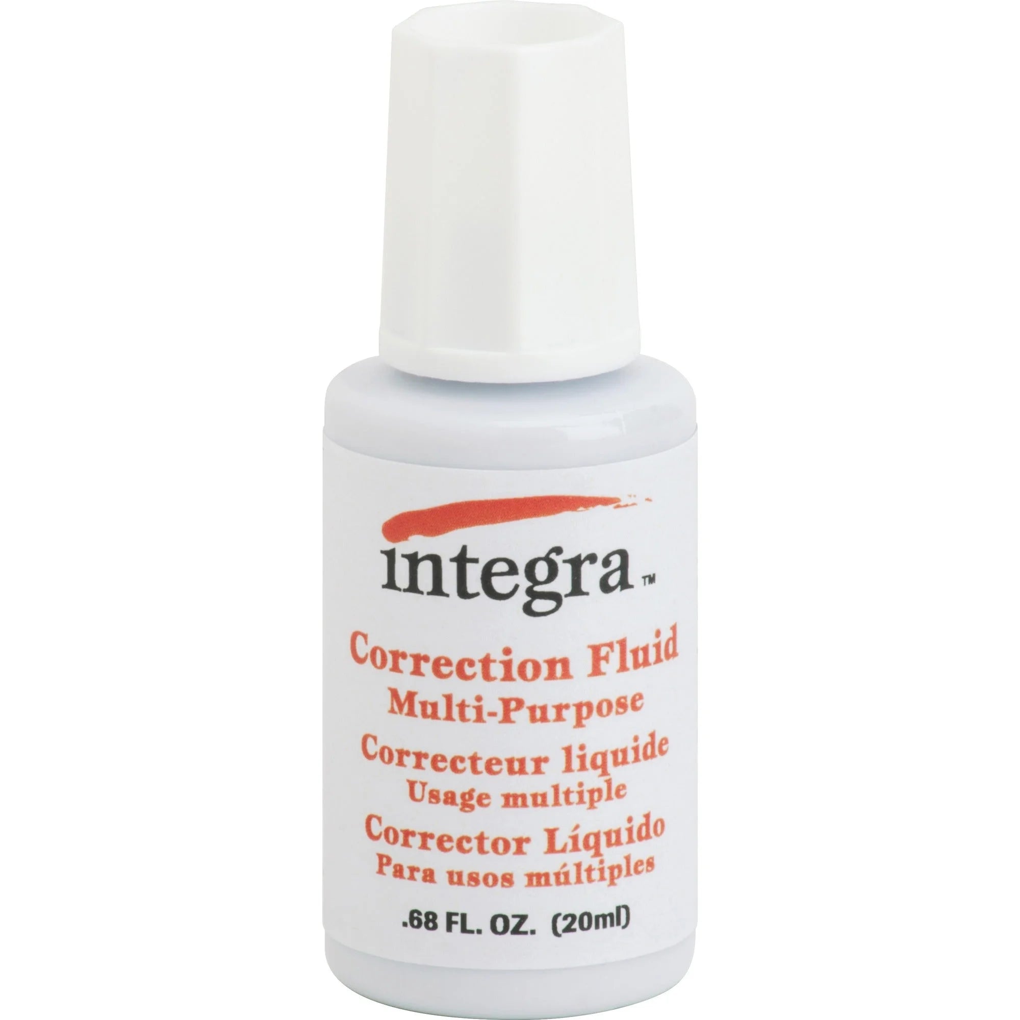 Integra Correction Fluid: Brush Applicator 22mL White - Supplies