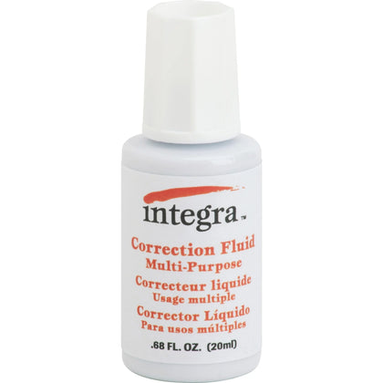 Integra Correction Fluid: Brush Applicator 22mL White - Supplies
