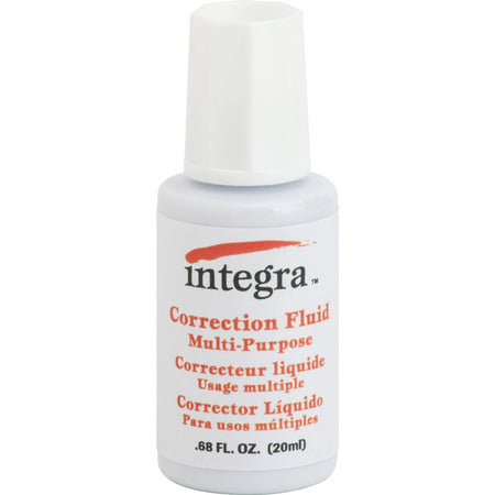 Integra Correction Fluid: Brush Applicator 22mL White - Supplies