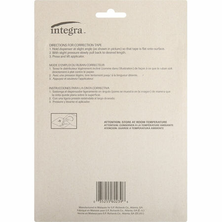 Integra Dispensing Correction Tape - Rear