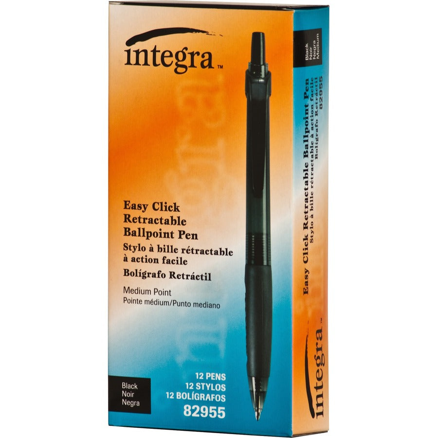 Integra Easy Click Retractable Ballpoint Pen - Left