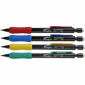 Integra Grip Mechanical Pencils: 0.5mm Lead Refillable Assorted Barrel - Pencils