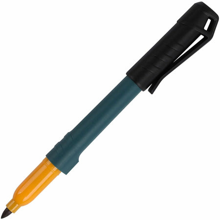 Integra Industrial Markers: Fine Point Black Ink - 12/Box - Markers & Dry-Erase