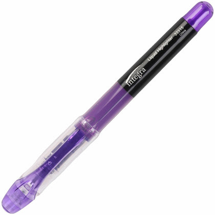 Integra Liquid Highlighters: Chisel Marker Point - Purple Ink - 1 Dozen - Highlighters